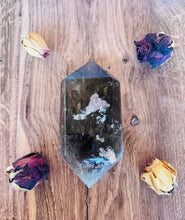 Load image into Gallery viewer, DISCOUNTED - Damaged Tip - Large Smoky Double Point Quartz With Garden
