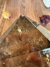 Load image into Gallery viewer, DISCOUNTED - Damaged Tip - Large Smoky Double Point Quartz With Garden
