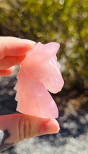 Load image into Gallery viewer, Rose Quartz Unicorn Carving - Pink Crystals - Divine Feminine - Intuitively Chosen
